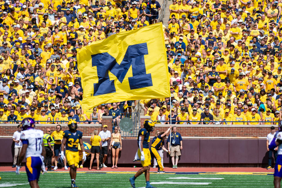 Michigan is objecting to any potential Big Ten disciplinary measure for the alleged sign-stealing scheme. (Aaron J. Thornton/Getty Images)