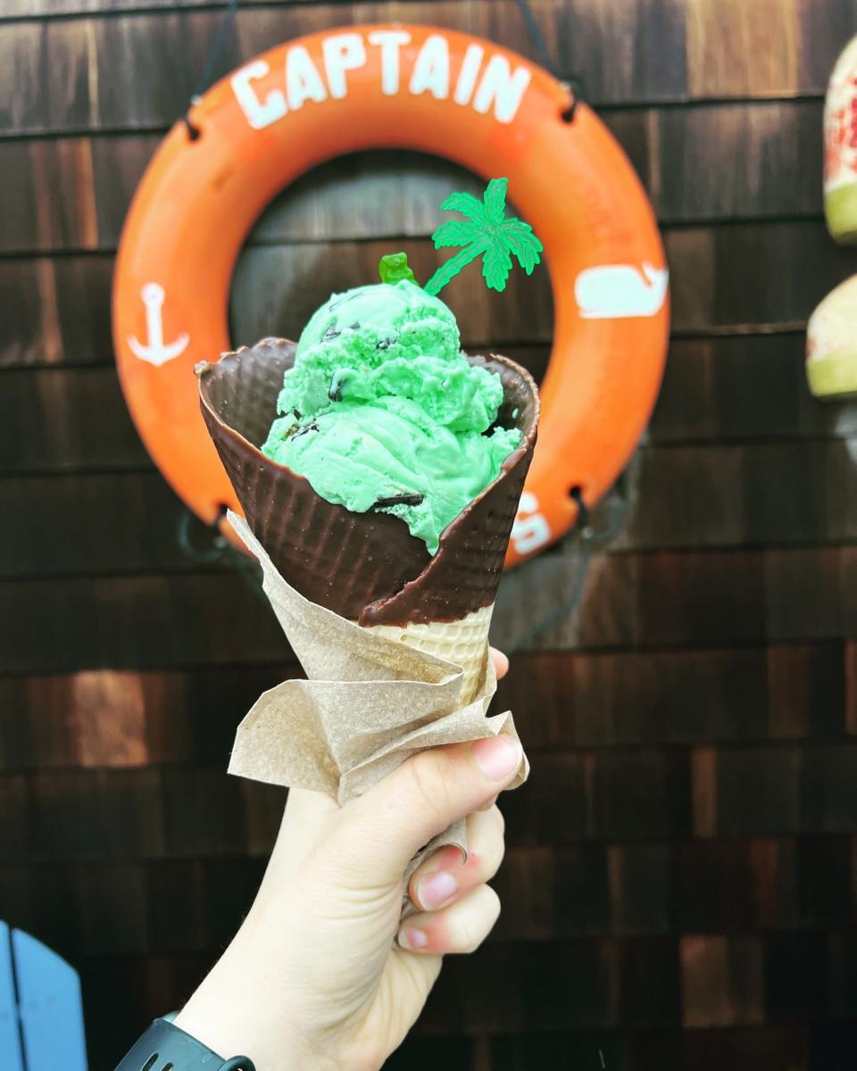 A fan favorite is always Mint Chocolate Chip at Capt. Bonney's Creamery.