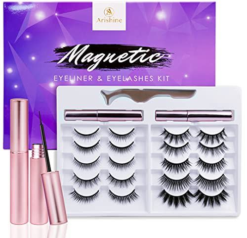 Arishine Magnetic Eyelashes with Eyeliner Kit