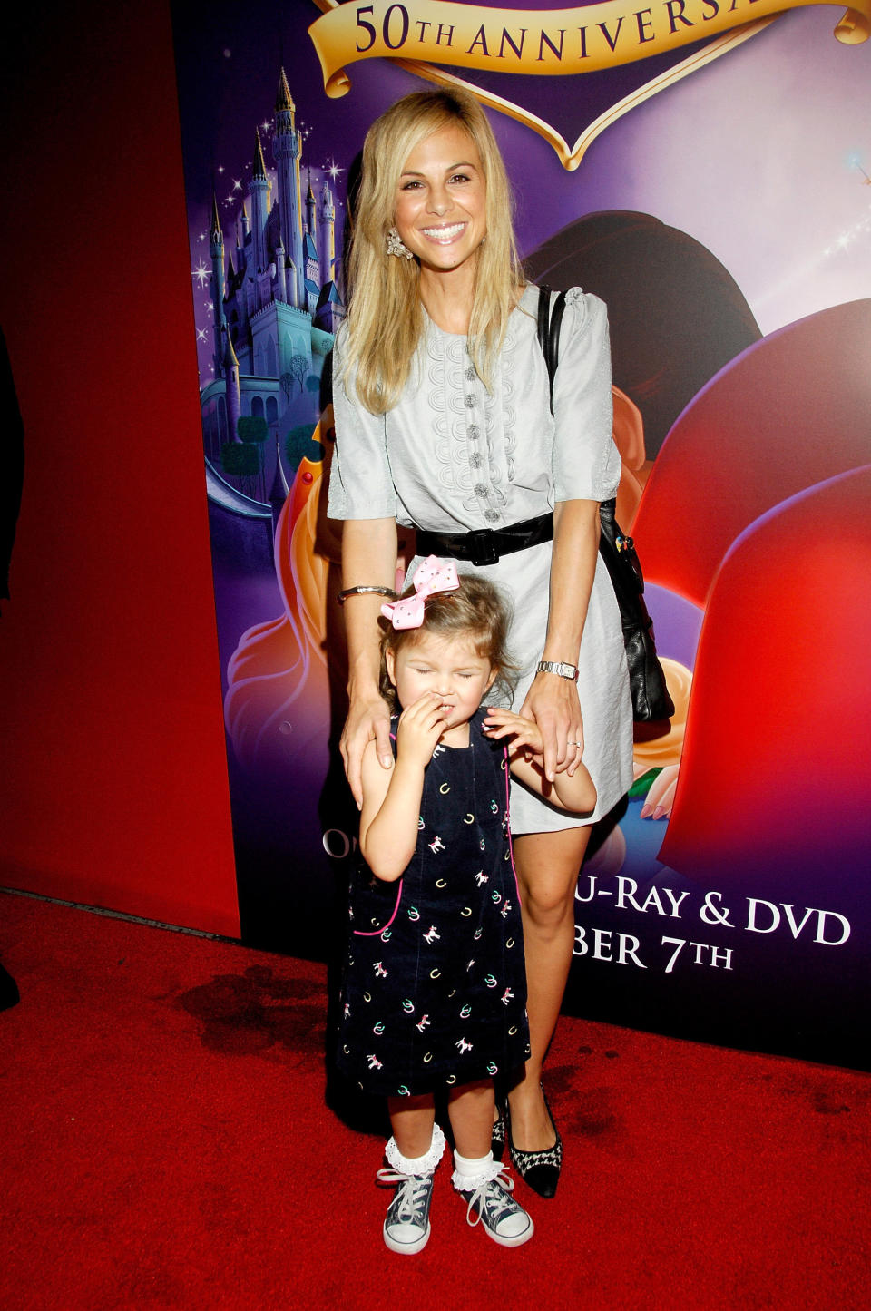 NEW YORK - SEPTEMBER 28:  Television personality Elisabeth Hasselbeck (R) and her daughter Grace Hasselbeck attend Disney's 'Sleeping Beauty' 50th Anniversary DVD release at the Chelsea Cinemas September 28, 2008 in New York City.  (Photo by Joe Corrigan/Getty Images)