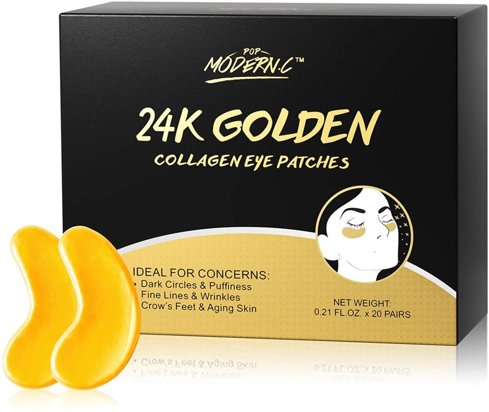 24K Golden Collagen Eye Patches. Image via Amazon.