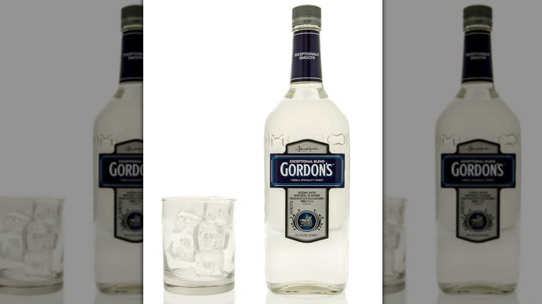 A bottle of Gordon's vodka