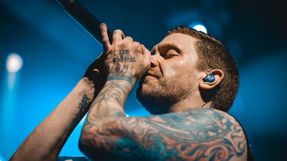 . - Credit: Shinedown's Brent Smith / Photo by Sanjay Parikh