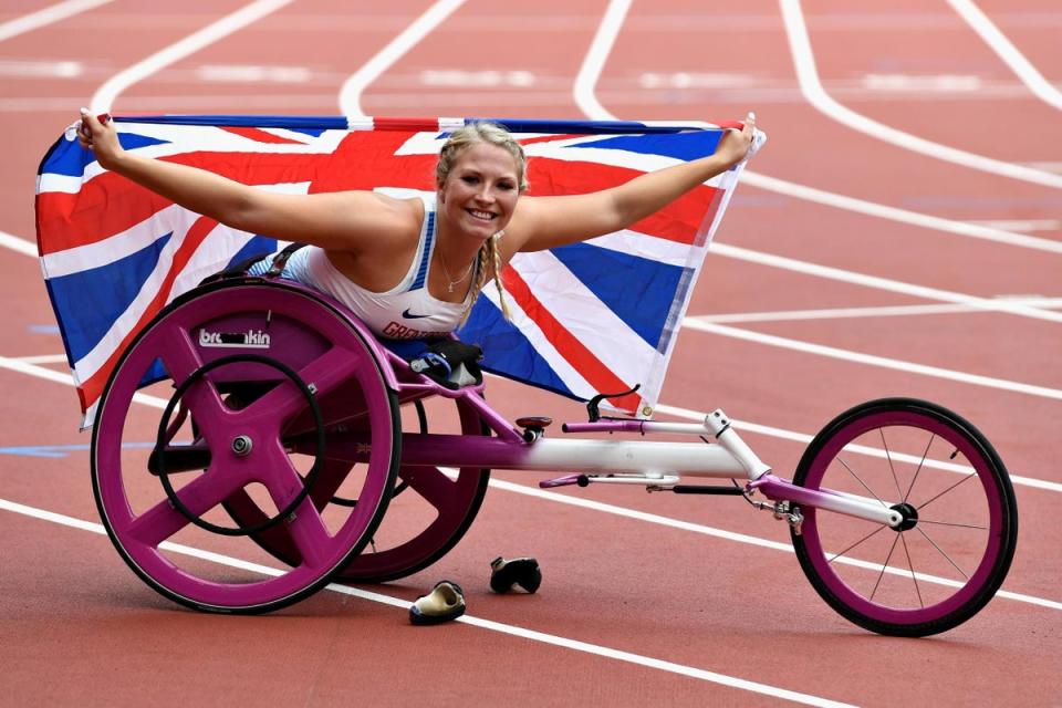 The athlete is a two-time Paralympian medalist (Mike Hewitt/Getty Images)