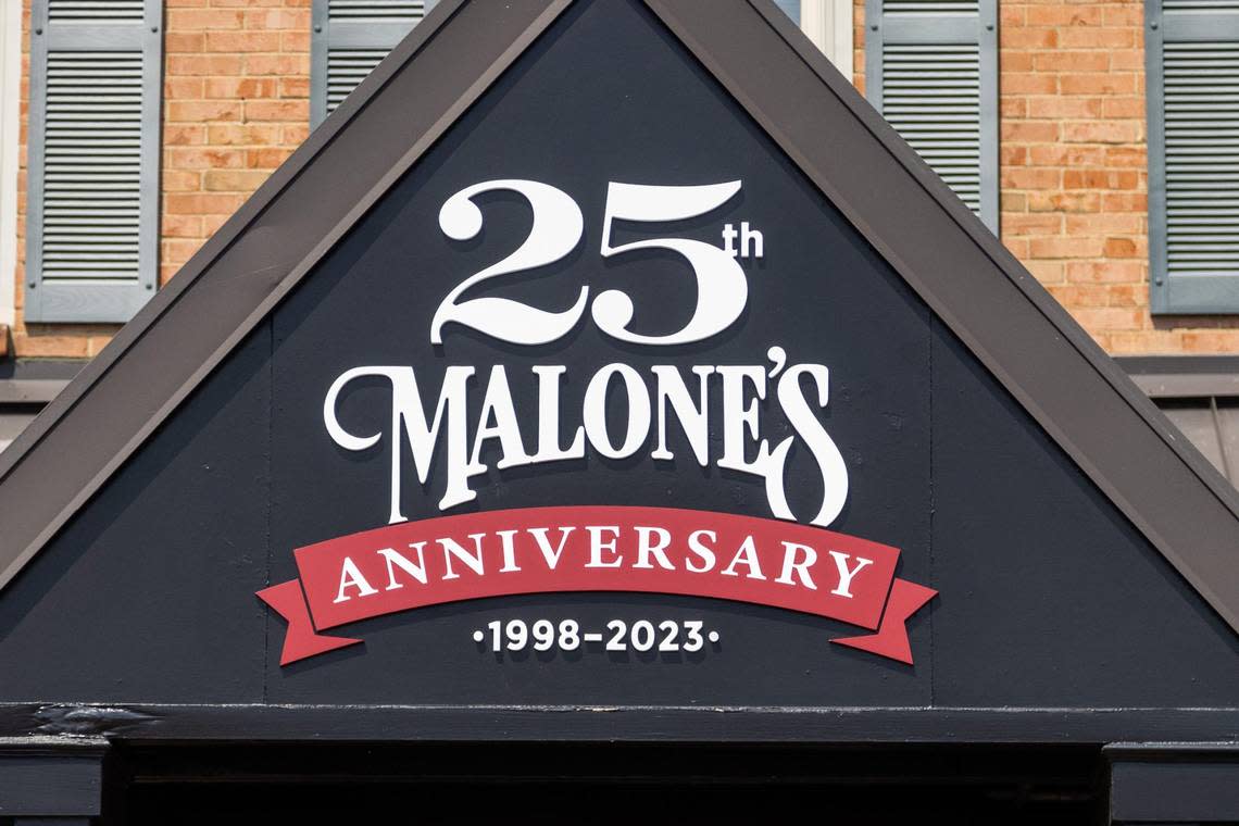 Bluegrass Hospitality Group is celebrating the 25th anniversary of the first Malone’s restaurant at Lansdowne shopping center in Lexington with a a special menu and contests.