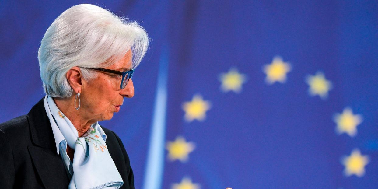 Dürfte bald die erste Leitzinssenkung seit langem verkünden: EZB-Präsidentin Christine Lagarde.<span class="copyright">IMAGO/Eibner</span>