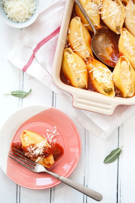 Pumpkin and Ricotta Stuffed Shells