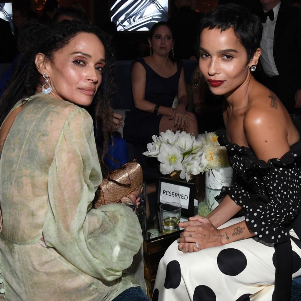 Zoe Kravitz with her mum Lisa Bonet