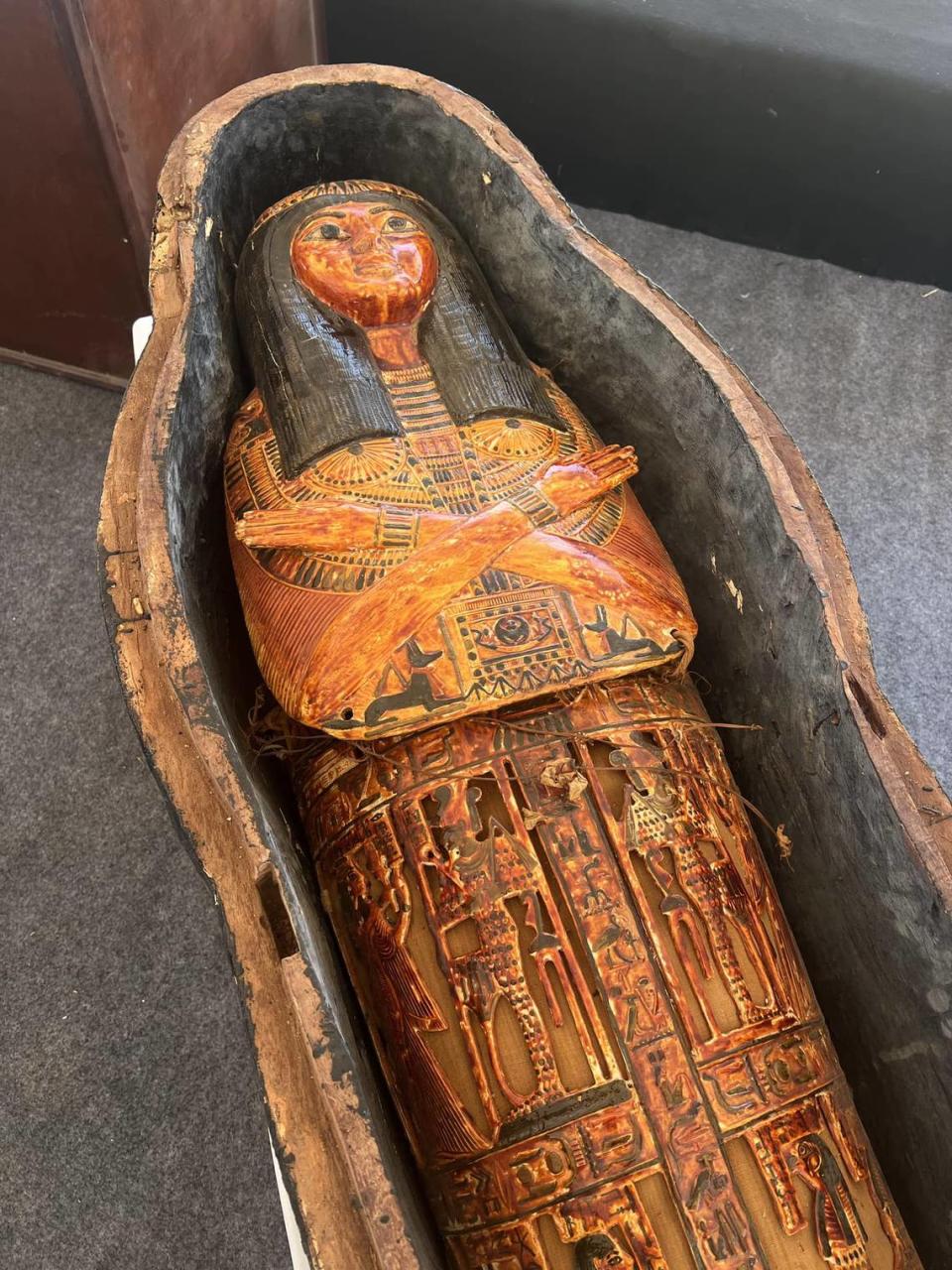 Painted sarcophagus