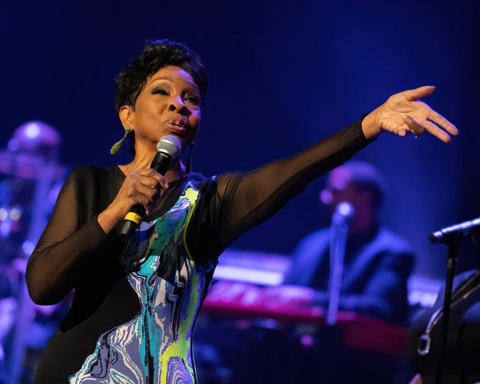 Gladys Knight performs in concert at the Paramount Theatre on February 22, 2022, in Austin.