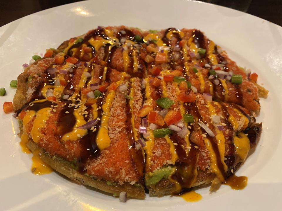 Sushi pizza at Ichiban in Toms River.