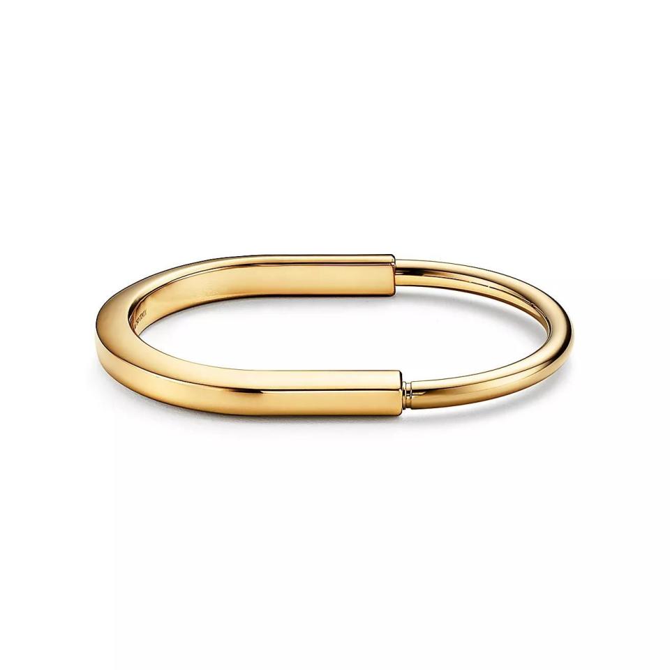 Tiffany Lock Bangle in Yellow Gold