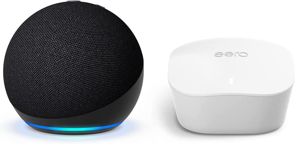 Amazon Echo Dot (5th Gen) + Eero Mesh Wi-Fi Router Bundle