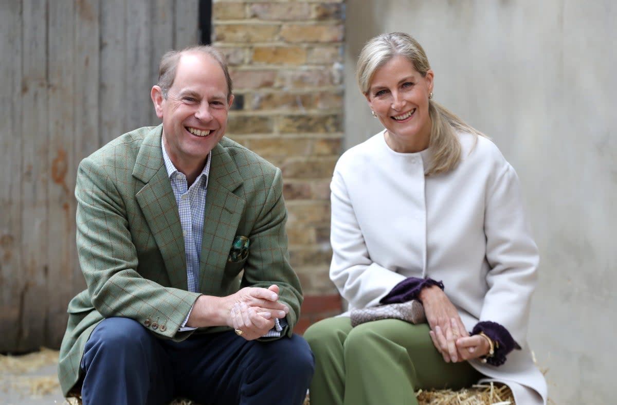 The Duke of Edinburgh and his wife Sophie, both 59, are part of Charles’s slimmed-down working monarchy, introduced after his mother passed away last year (Getty Images)