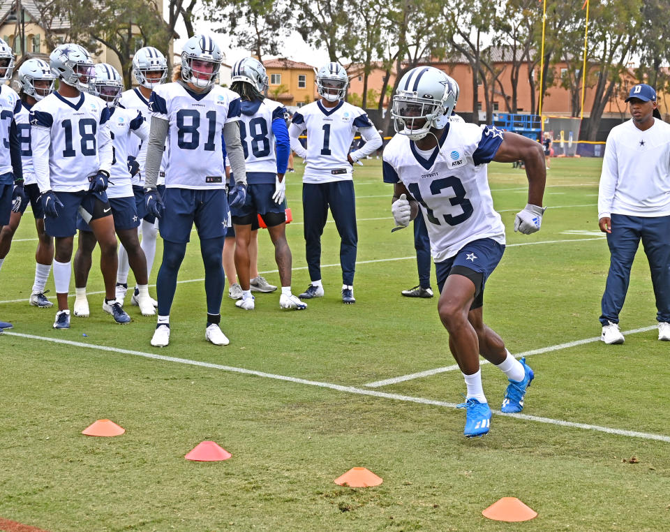 Wide receiver Michael Gallup #13 of the Dallas Cowboys 