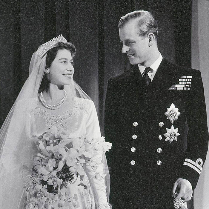Duque de Edimburgo y reina Isabel II