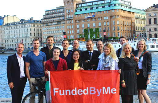 FundedByMe team (Image Credit: VentureVillage)