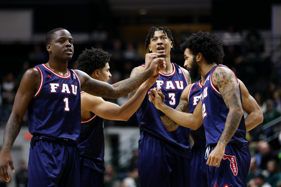 The last time we saw Johnell Davis, No. 1, and the Owls in the NCAA tournament, they were playing in the Final Four. (Isaiah Vazquez/Getty Images)