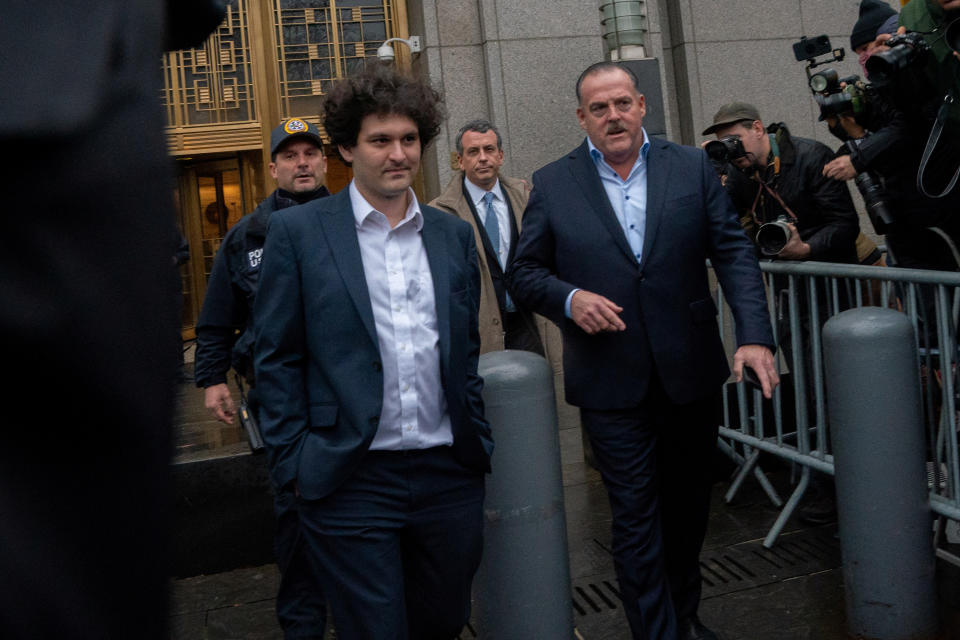 Former FTX Chief Executive Sam Bankman-Fried, who faces fraud charges over the collapse of the bankrupt cryptocurrency exchange, departs from his court hearing at Manhattan federal court in New York City, U.S. January 3, 2023. REUTERS/David Dee Delgado