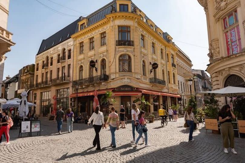 Trendy local Bars, Cafes and Restaurants in the Grand Old Town of the Romanian Capital, Bucharest