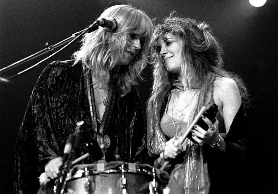 Christine McVie and Stevie Nicks in 1977.