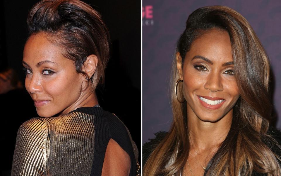 Einen Kurzhaarschnitt wagte Jada Pinkett Smith im Laufe ihrer Karriere immer wieder, doch der letzte war nicht ganz freiwillig: Die Schauspielerin litt unter Haarausfall und entschied sich deswegen, die Schere zu nehmen. Keine leichte Entscheidung, schließlich sei sie immer sehr stolz auf ihre Haare gewesen, sagte sie. (Bild: Francois Durand/Tim P. Whitby/Getty Images)