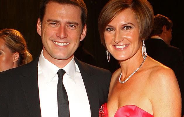 Karl and his ex-wife Cassandra at the Logie Awards before their split. Source: Getty