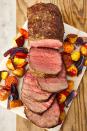 <p><a href="https://www.delish.com/holiday-recipes/christmas/g3620/roast-beef-recipes/" rel="nofollow noopener" target="_blank" data-ylk="slk:Roast beef;elm:context_link;itc:0;sec:content-canvas" class="link ">Roast beef</a> might <em>sound</em> fancy and complicated to make, but it's actually quite simple! With a good piece of meat and some simple herbs, you can have roast beef that's <em>way </em>more tender and flavorful than the store-bought kind<em>.<br><br></em>Get the <strong><a href="https://www.delish.com/cooking/recipe-ideas/a23584914/perfect-roast-beef-recipe/" rel="nofollow noopener" target="_blank" data-ylk="slk:Perfect Roast Beef recipe;elm:context_link;itc:0;sec:content-canvas" class="link ">Perfect Roast Beef recipe</a></strong>.</p>