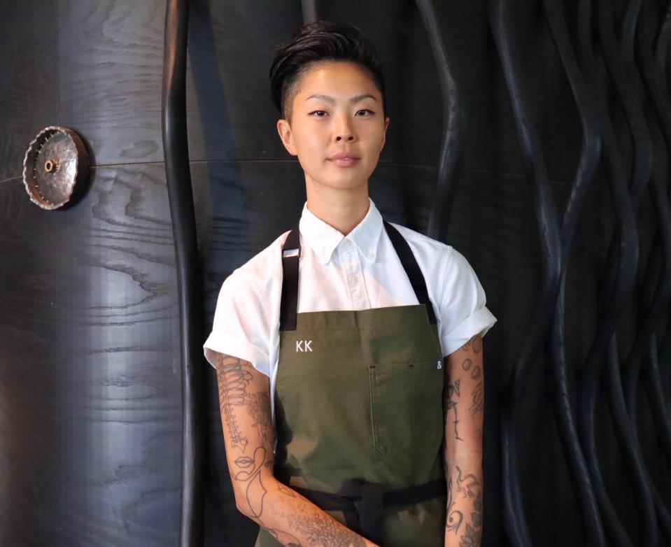 Kristen Kish is the host of Bravo's "Top Chef."