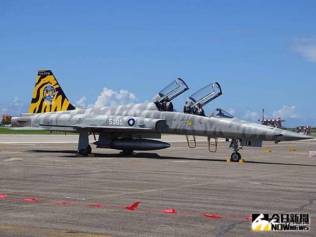 ▲台東志航空軍基地F-5F雙座型戰機。（圖／記者呂炯昌攝）