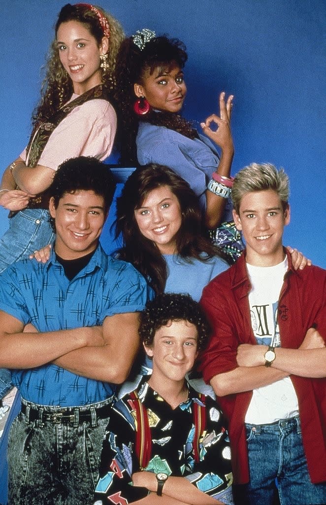The cast of "Saved by the Bell"
