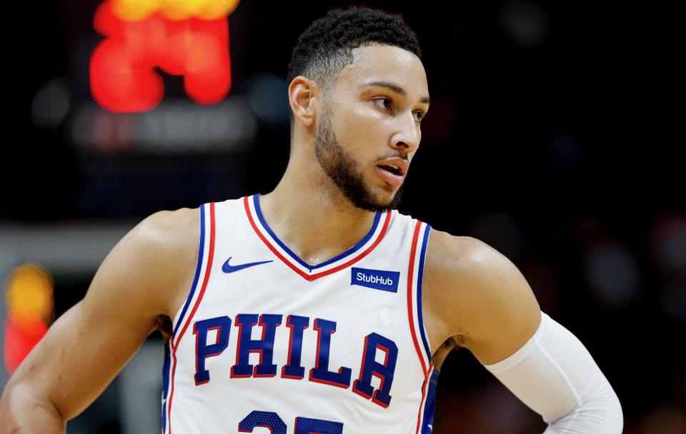 Ben Simmons did not back down from a claim that he was denied entry to a casino, a claim the casino refuted on Tuesday. (Getty)