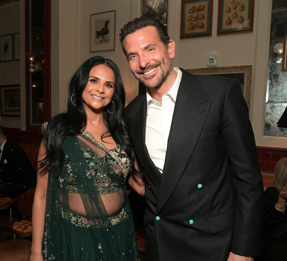 Bela Bajaria, Chief Content Officer, Netflix and Bradley Cooper attend Netflix's 2024 Oscar after party at Mother Wolf on March 10, 2024 in Los Angeles, California.