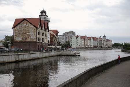 A general view shows the "Fishing Village" ethnographic, craft and trade centre in the Baltic Sea port of Kaliningrad, Russia, July 18, 2015. Picture taken July 18, 2015. REUTERS/Maxim Shemetov/File Picture