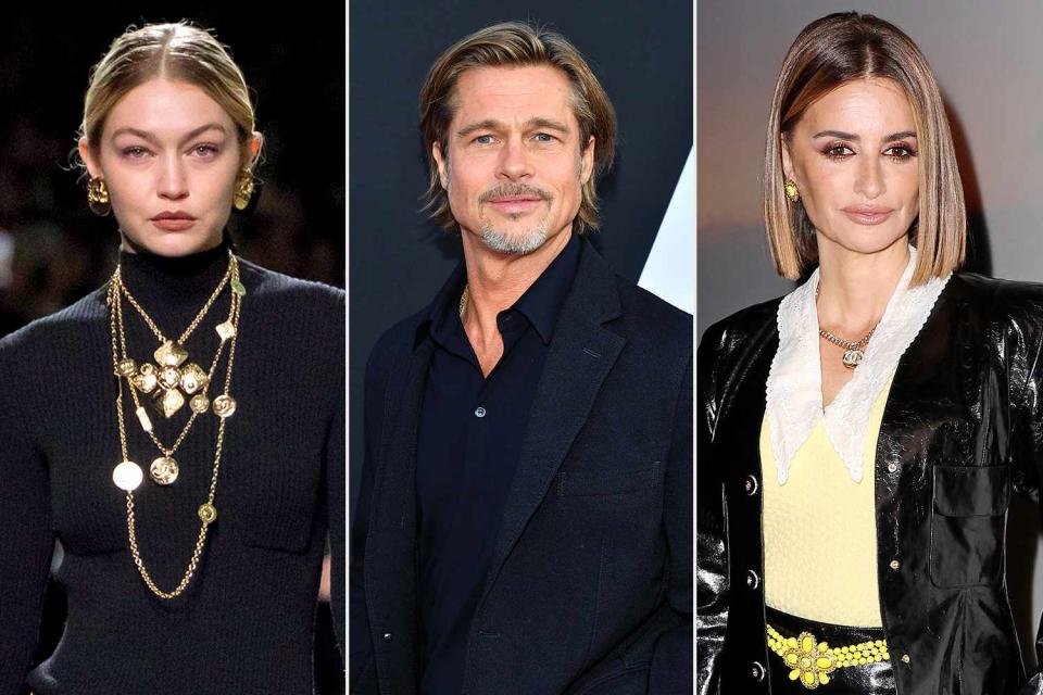 <p>Victor VIRGILE/Gamma-Rapho via Getty Images; Amy Sussman/Getty Images;  Pascal Le Segretain/Getty Images</p> Gigi Hadid, Brad Pitt and Penélope Cruz