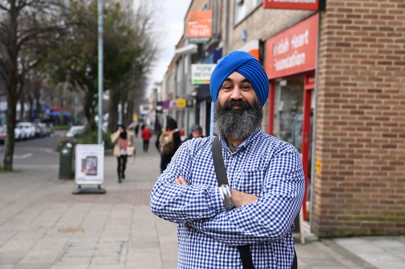 Cllr Chaz Singh. New to Plymouth and the South West, the Eggfree Cake Box. The delicious cake shop has opened its new shop on Cornwall Street. February 02, 2022. Picture: Matt Gilley/PlymouthLive.