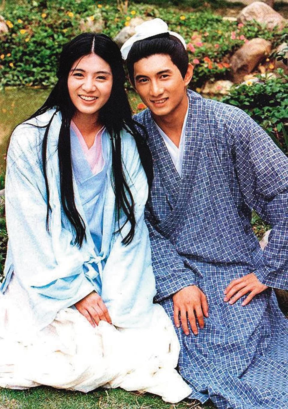 楊采妮（左）曾在電影《梁祝》中與吳奇隆（右）合作，飾演祝英台，是個勇敢、堅持做自己的人。（翻攝自IMDb）