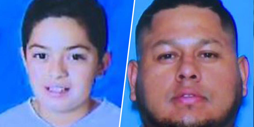 From left: Missing 11-year-old, Eden Montes and his biological father, Jose Montes-Herrera. (via LVMDP)