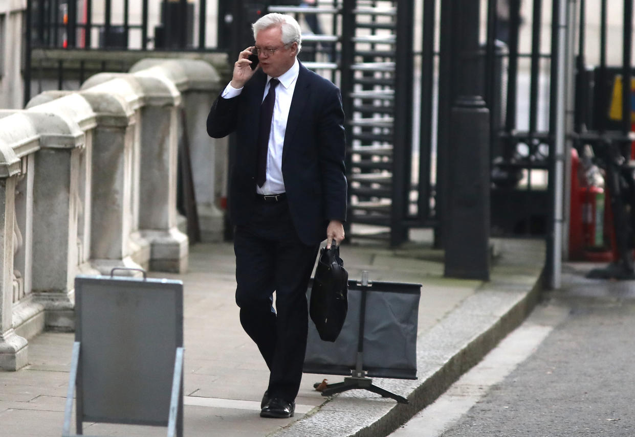 Britain’s Secretary of State for Exiting the European Union David Davis is reportedly being sidelined (REUTERS/Simon Dawson)