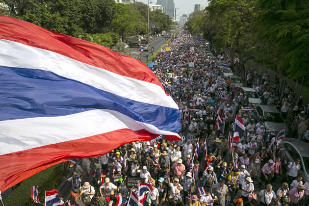 Protesters in Bangkok on 2 March 2014. (Getty Images file photo)