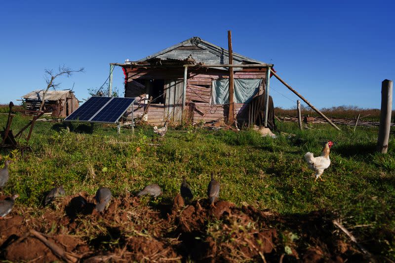 Aftermath of Hurricane Ian in Paso Quemado, Cuba