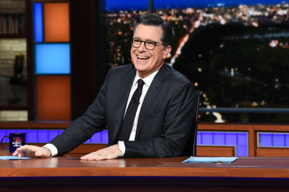 <div><p>"I worked as an extra on a TV show that Stephen Colbert helped create, write, produce, etc. This was back in ‘99 and ‘00, before he was the legend he became, but I knew him from <i>The Daily Show</i>. He was the nicest person. I quoted one of his lines from the show in my high school yearbook and asked him to sign it. He got really excited and told me that I made his day. He still stops to say hi to me whenever I see him."</p><p>—<a href="https://www.buzzfeed.com/liznoelfagan" rel="nofollow noopener" target="_blank" data-ylk="slk:liznoelfagan;elm:context_link;itc:0;sec:content-canvas" class="link ">liznoelfagan</a></p></div><span> Cbs Photo Archive / CBS via Getty Images</span>