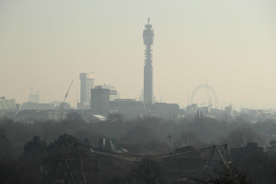 The EU is taking the UK to court over air quality which is at its worst in London (Getty)