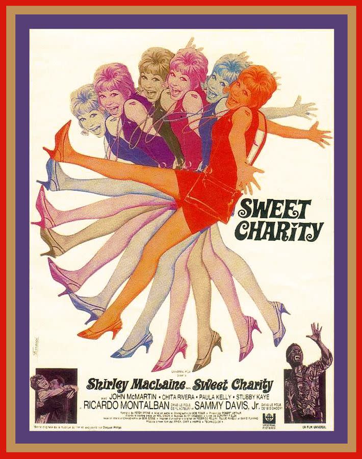 <p>Legendary Bob Fosse brings his beloved Broadway show to the screen, starring Shirley MacLaine as a dancer named Charity looking for love. MacLaine is as lovable and charming as ever singing and dancing alongside Chita Rivera, Sammy Davis Jr., and Ricardo Montalban. </p><p><a class="link " href="https://www.amazon.com/Sweet-Charity-Shirley-MacLaine/dp/B00007J5VN/ref=sr_1_1?tag=syn-yahoo-20&ascsubtag=%5Bartid%7C10063.g.34344525%5Bsrc%7Cyahoo-us" rel="nofollow noopener" target="_blank" data-ylk="slk:WATCH NOW;elm:context_link;itc:0;sec:content-canvas">WATCH NOW</a></p>