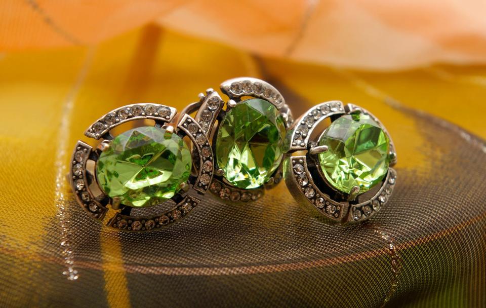 Peridot is one of three birthstones for August.
