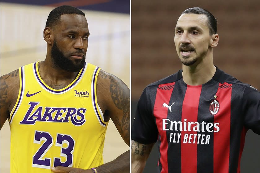 LeBron James and Zlatan Ibrahimovic