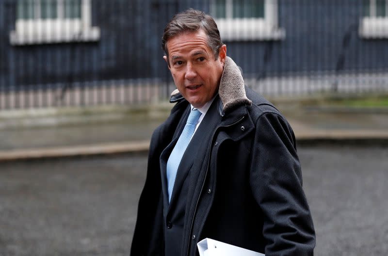 Barclays' CEO Jes Staley arrives at 10 Downing Street in London