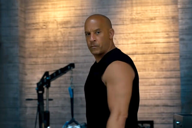 Screengrab of Vin Diesel in F9 (2021)