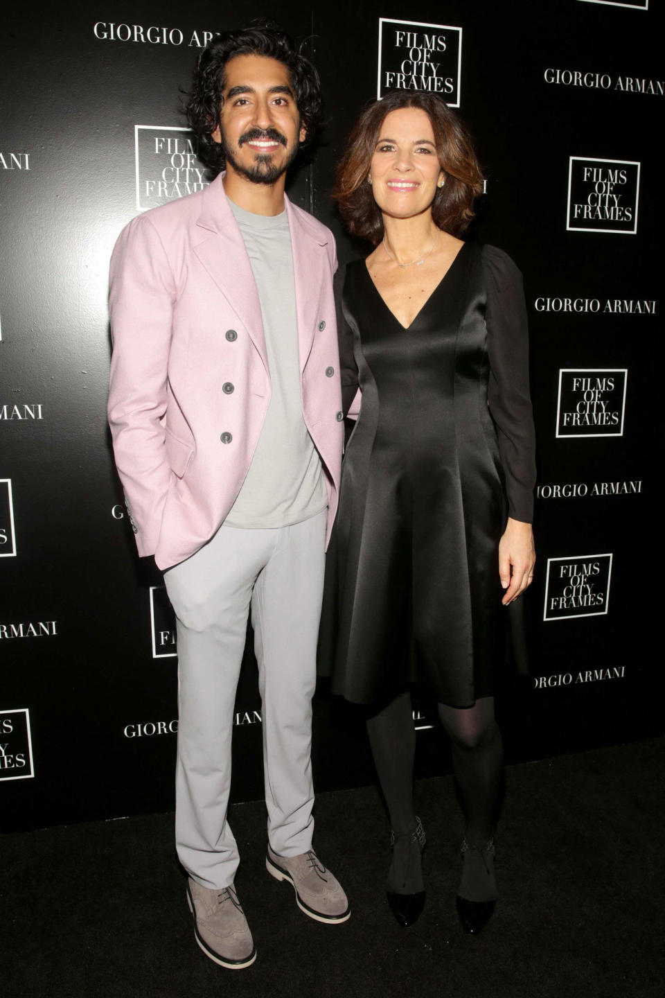 <p><strong>11 March</strong> Dev Patel looked smart in blush pink and cream Armani for the Films of City Frames<span> event during the SXSW festival, where he was joined by Roberta Armani, who wore a classic black dress.</span></p>