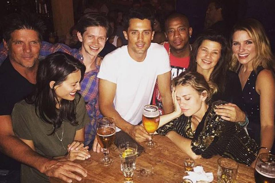 The cast reunite for a night in Montreal (Sophia Bush / Instagram)